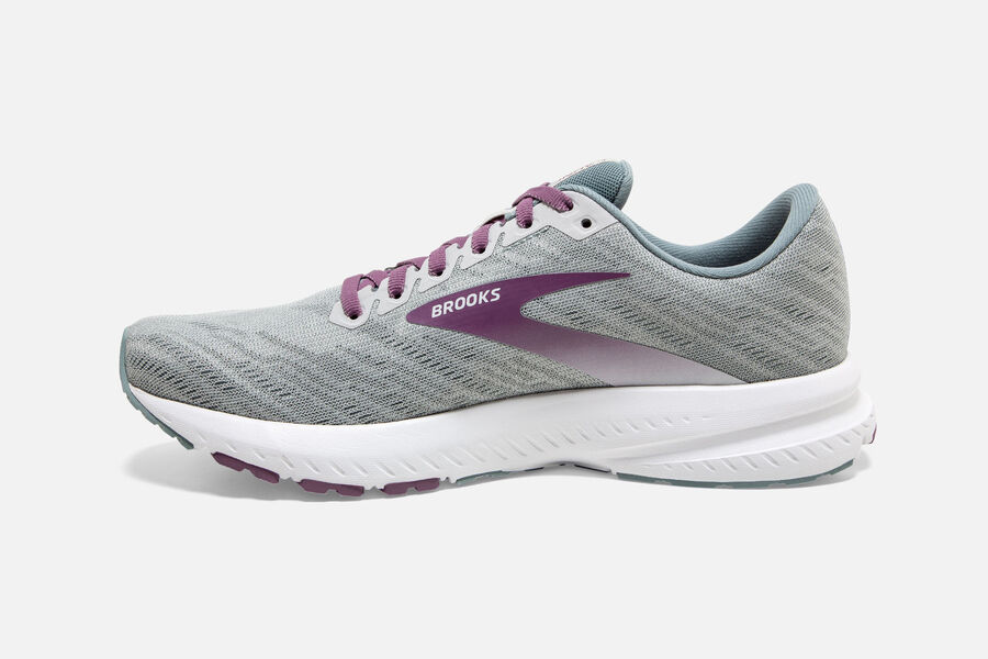 Brooks Launch 7 Road Loopschoenen Dames - Grijs/Paars - 834052CNF